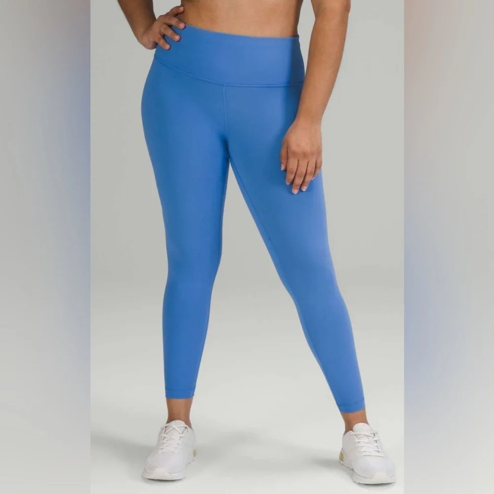 NWOT Lululemon Wunder Train High-Rise Tight 25" Blue Nile - Picture 2 of 5